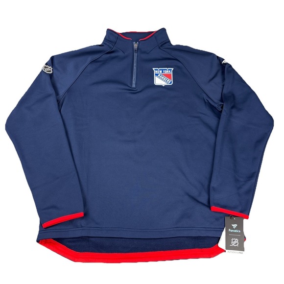 Fanatics Other - New York Rangers Fanatics Authentic Pro Rink Raglan Quarter-Zip Pullover- Large